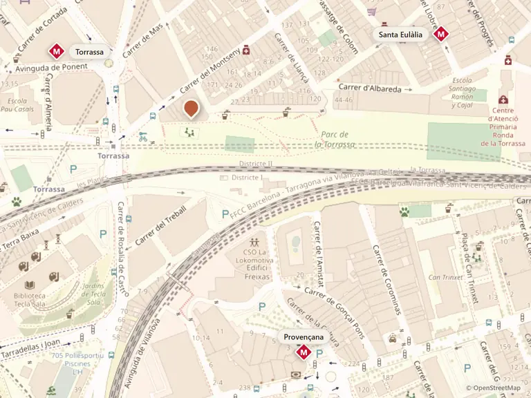 Mapa de la zona con Gede Studio señalado y las paradas de metro más cercanas.